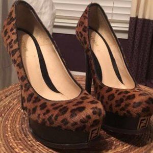 Fendi Cheetah Print Pumps | EU Size 38 1/2